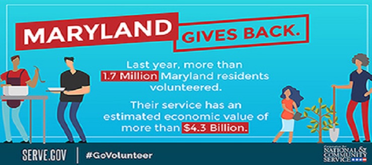Maryland, Baltimore Rank Among Top Cities, States for Volunteering
