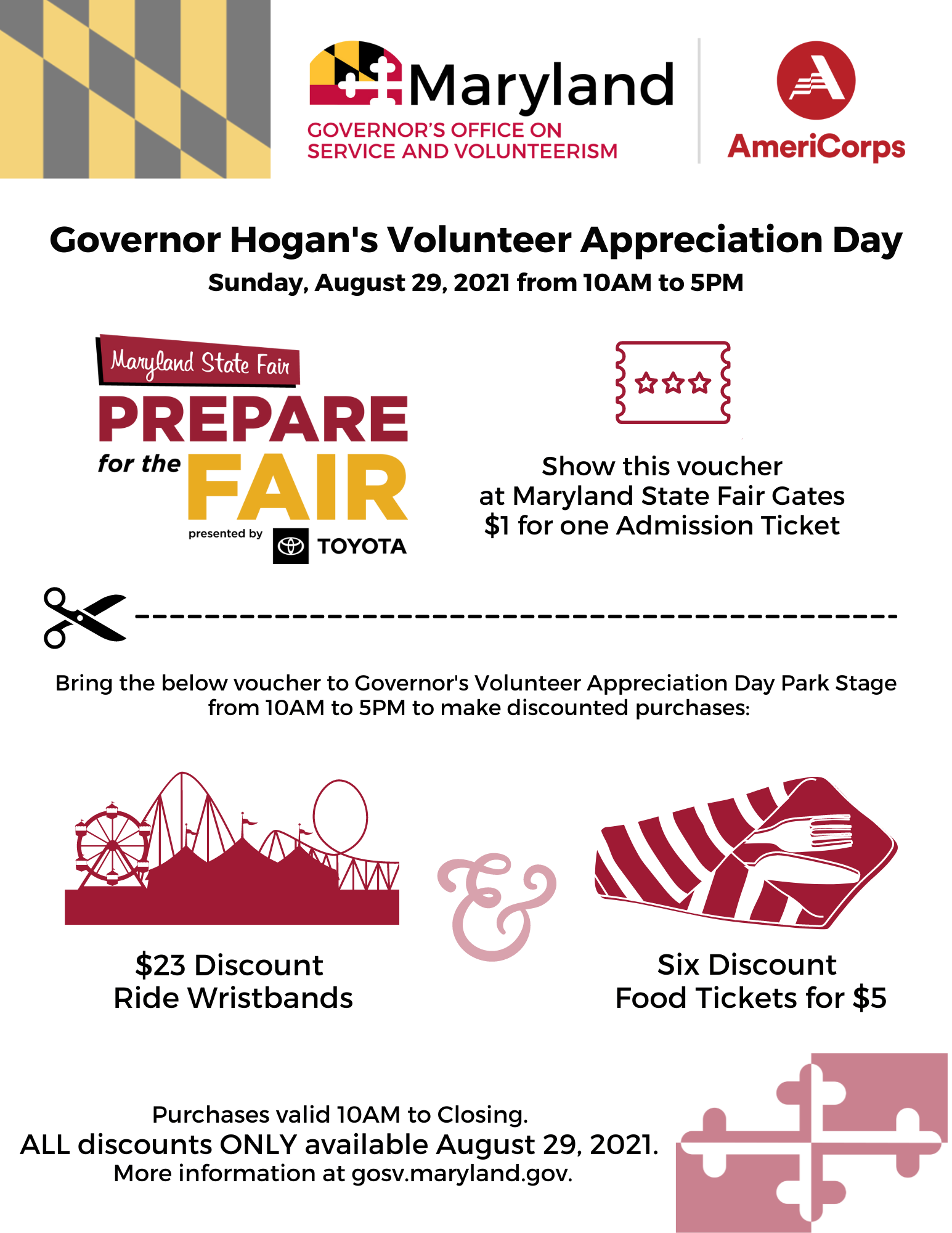 Full-Color Governor's Volunteer Appreciation Day Flyer
